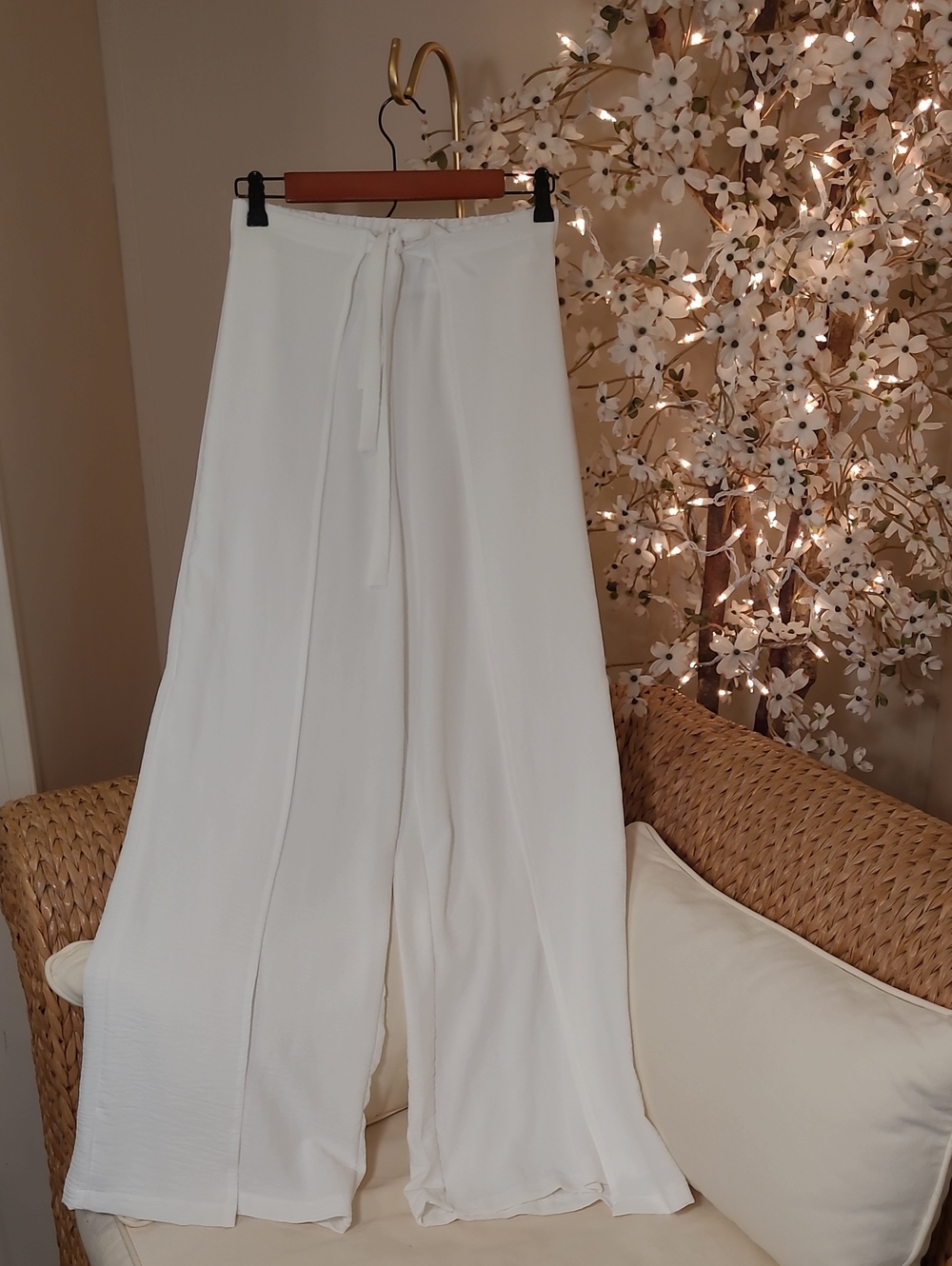 Beautiful Tie Front Beach Pants